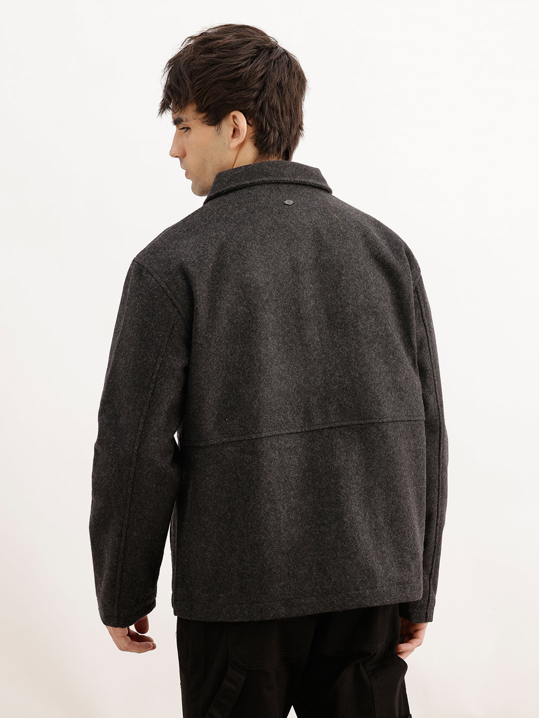 Classic Solid Comfort Fit Jacket | Charcoal | WJK02FSCM1063W