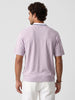 Oversized Fit Contrast Collar Polo T-Shirt | Pink