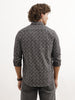Slim Fit Full Sleeve AOP Shirt | Dark Grey