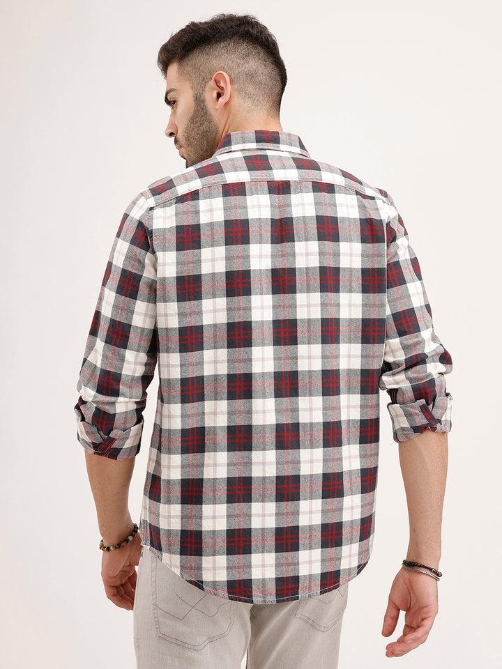 Classic Slim Fit Checkered Shirt | Multicolor