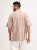Oversized Cut & Sew T-Shirt | Brown