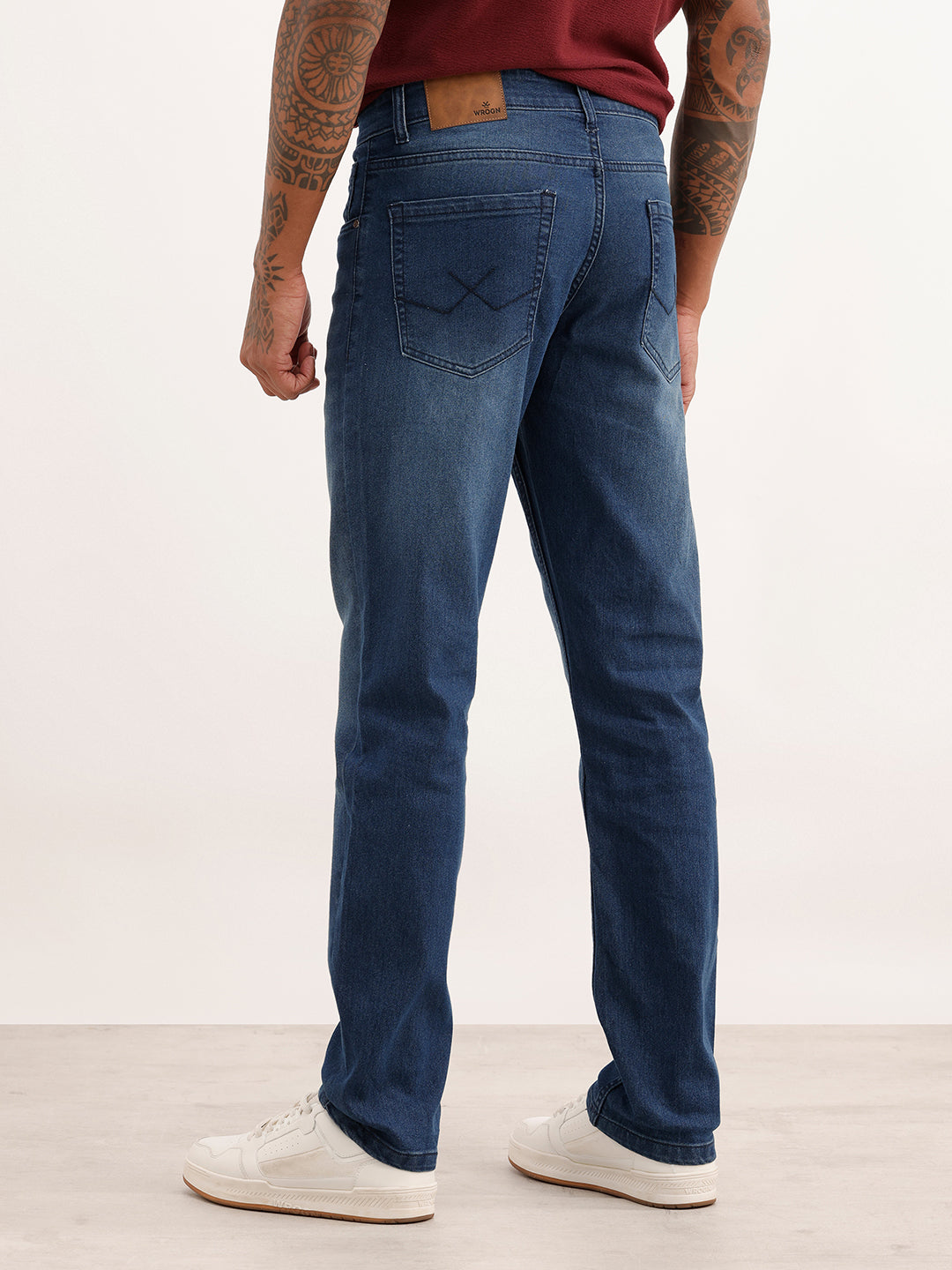 Men's Casual Straight Fit Jeans | Dark Stone