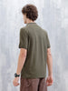 Polo T-Shirt With Contrast Trim Details | Olive