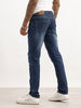 Washed Slim Fit Denim Jeans | Dark Blue