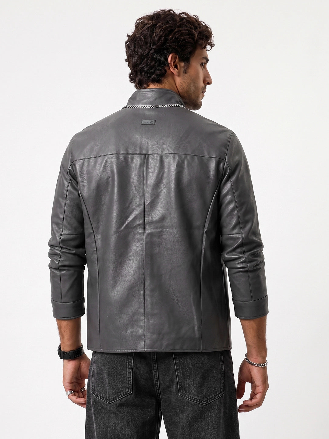 Classic Regular Fit Double Pocket Jacket | Grey | WTJK6403M