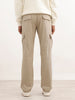 Solid Straight Fit Cargo Trouser | Beige