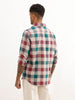 Regular Fit Full Sleeve Checkered Shirt | Red