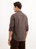 Regular Fit Checkered Shirt  | Brown
