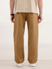 Loose Fit Solid Trouser | Khaki