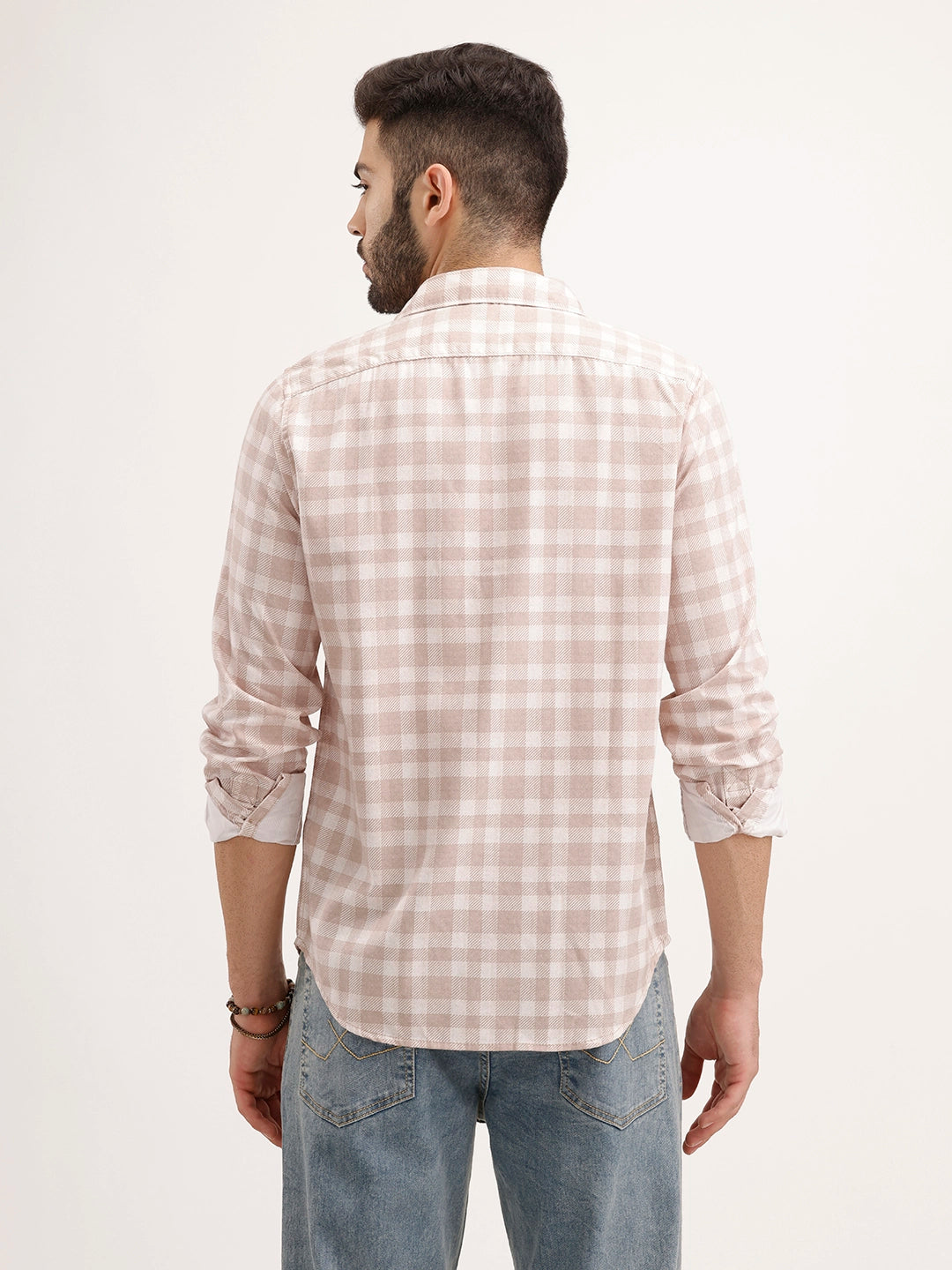 Classic Regular Fit Striped Shirt | Pink