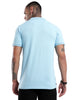 Elite Light Blue Colour Block Polo T-Shirt