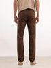Solid Slim Fit Pleated Trouser | Brown | WTR0100SL5054M