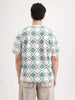 Oversized Popcorn Textured AOP T-Shirt | Olive