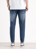 Skinny Cropped Washed Denim Jeans | Blue