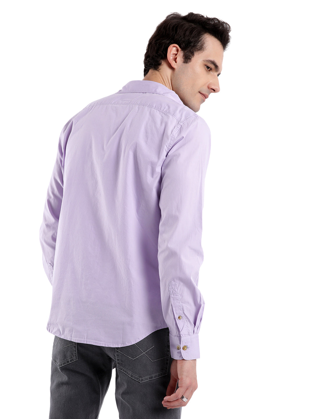 Purple Poplin Classic Shirt