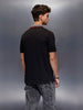 Solid Slim Fit Polo T-Shirt  | Black