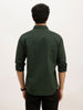 Solid Slim Fit Full Sleeve Shirt | Green