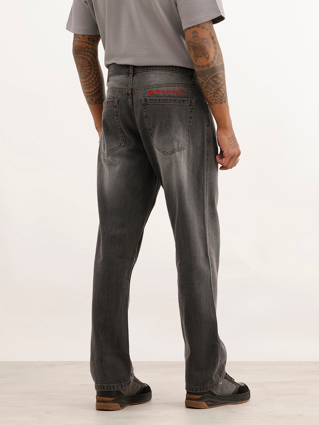 Faded Anti Fit Denim Jeans | Grey