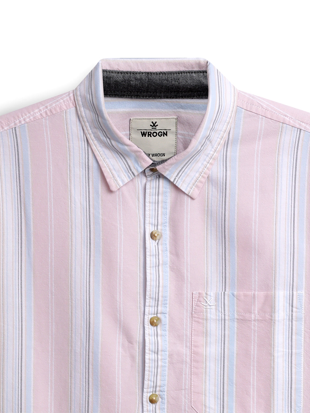 Pink & White Striped Shirt