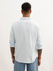 Textured Regular Fit Full Sleeve Shirt | Blue