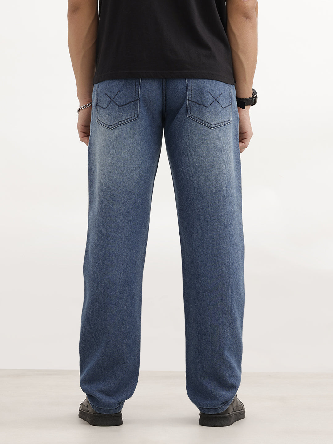 Classic Faded Denim Jeans | Blue