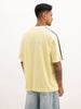 Oversized Placement Printed T-Shirt | Yellow