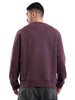 Premium Wine Emroidered Sweatshirt