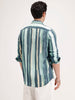 Slim Fit Linen Blend Shirt | Light Green