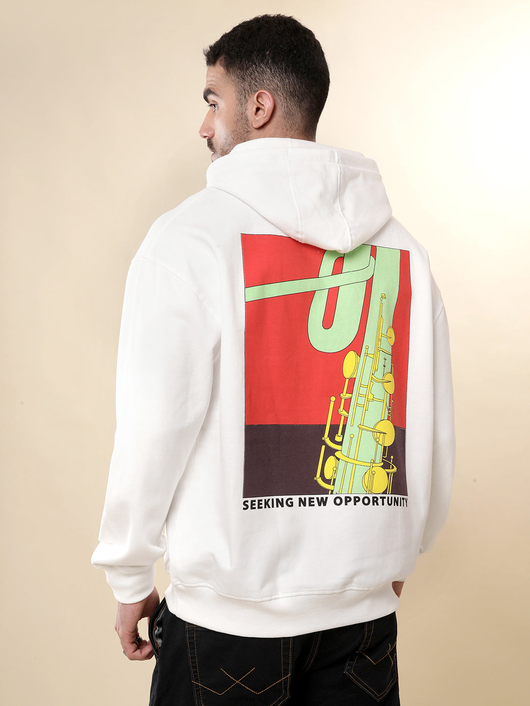 Seeking Opportunity Printed Hoodie