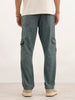 Relaxed Fit Cargo Jeans | Blue