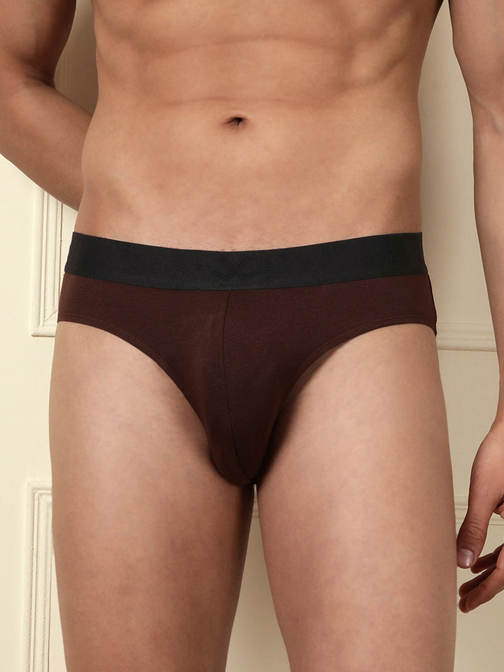 Pure Comfort Solid & Print Pack of 2 Briefs