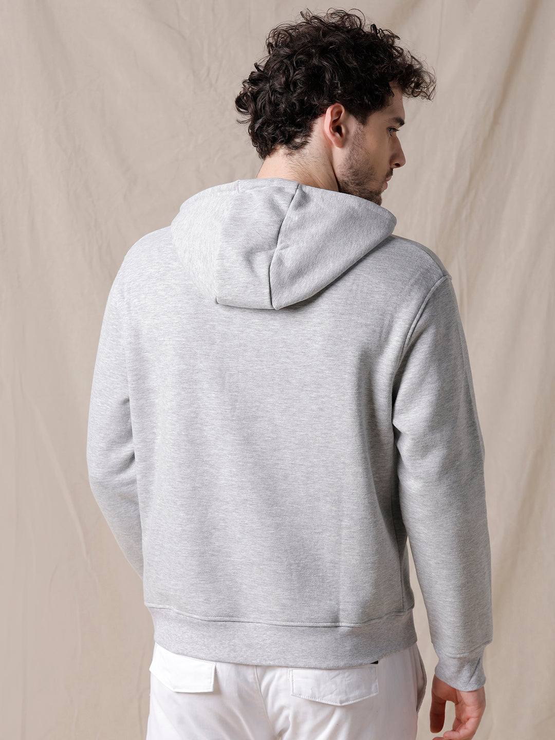 Minimalist Solid Grey Hoodie