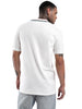 Solid White Tipped Collar Polo