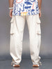 Men’s minimal loose fit cargo trousers | Khaki