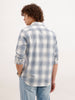 Slim Fit Checkered Shirt  | Blue
