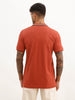 Solid Tipping Collar Polo T-Shirt | Rust | WWTS277F