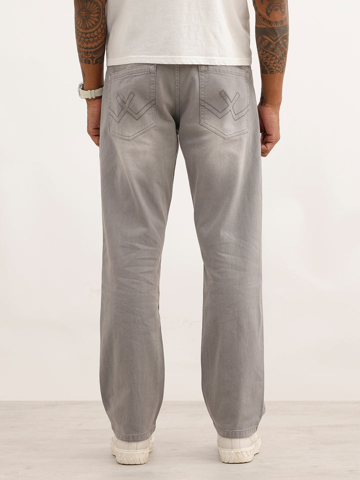 Solid Anti Fit Denim Jeans | Grey