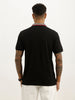 Slim Fit Contrast Collar Polo T-Shirt | Black