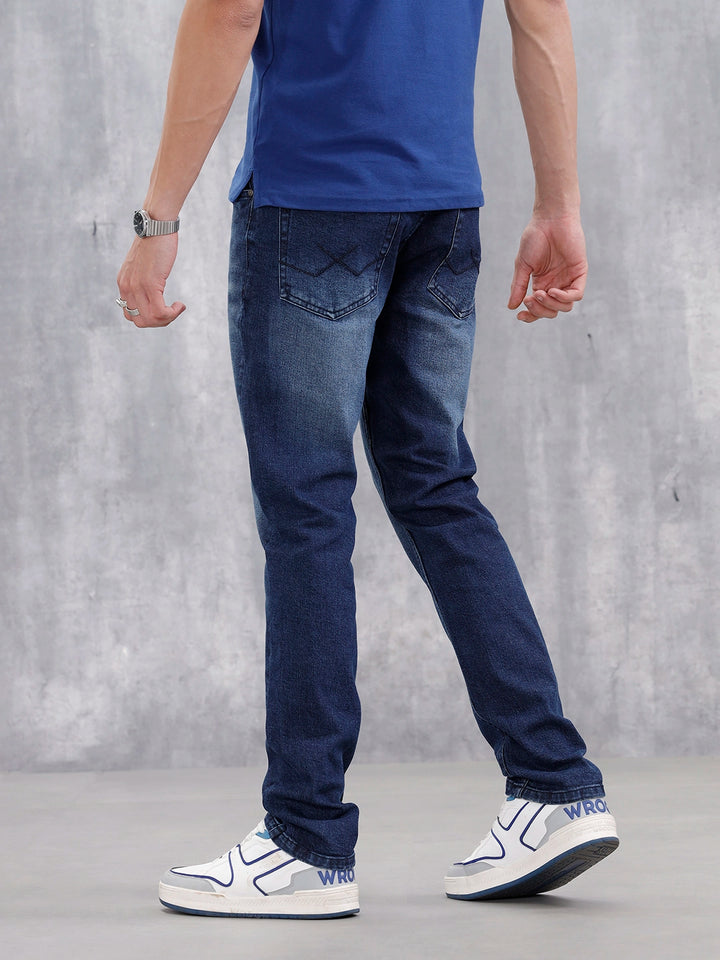 Men's Skinny Fit Casual Jeans | Dark Stone