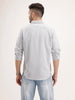 Comfort Fit Striped Patch Detailed Shirt | Grey