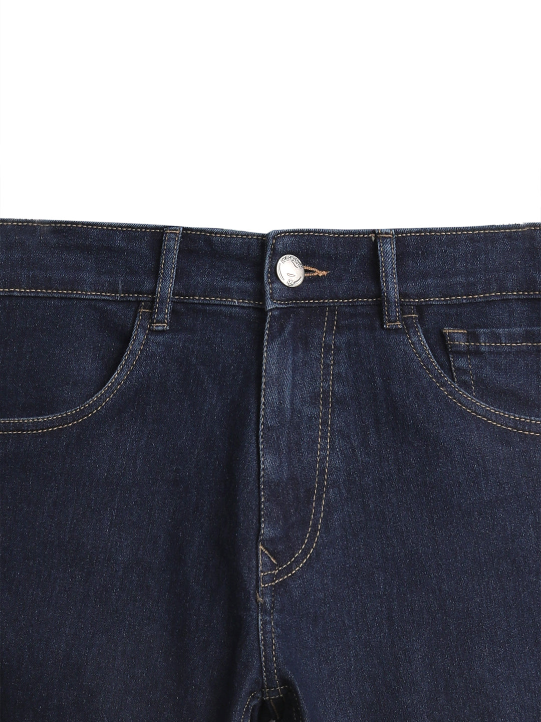 Dark Blue Stride Basic Jeans