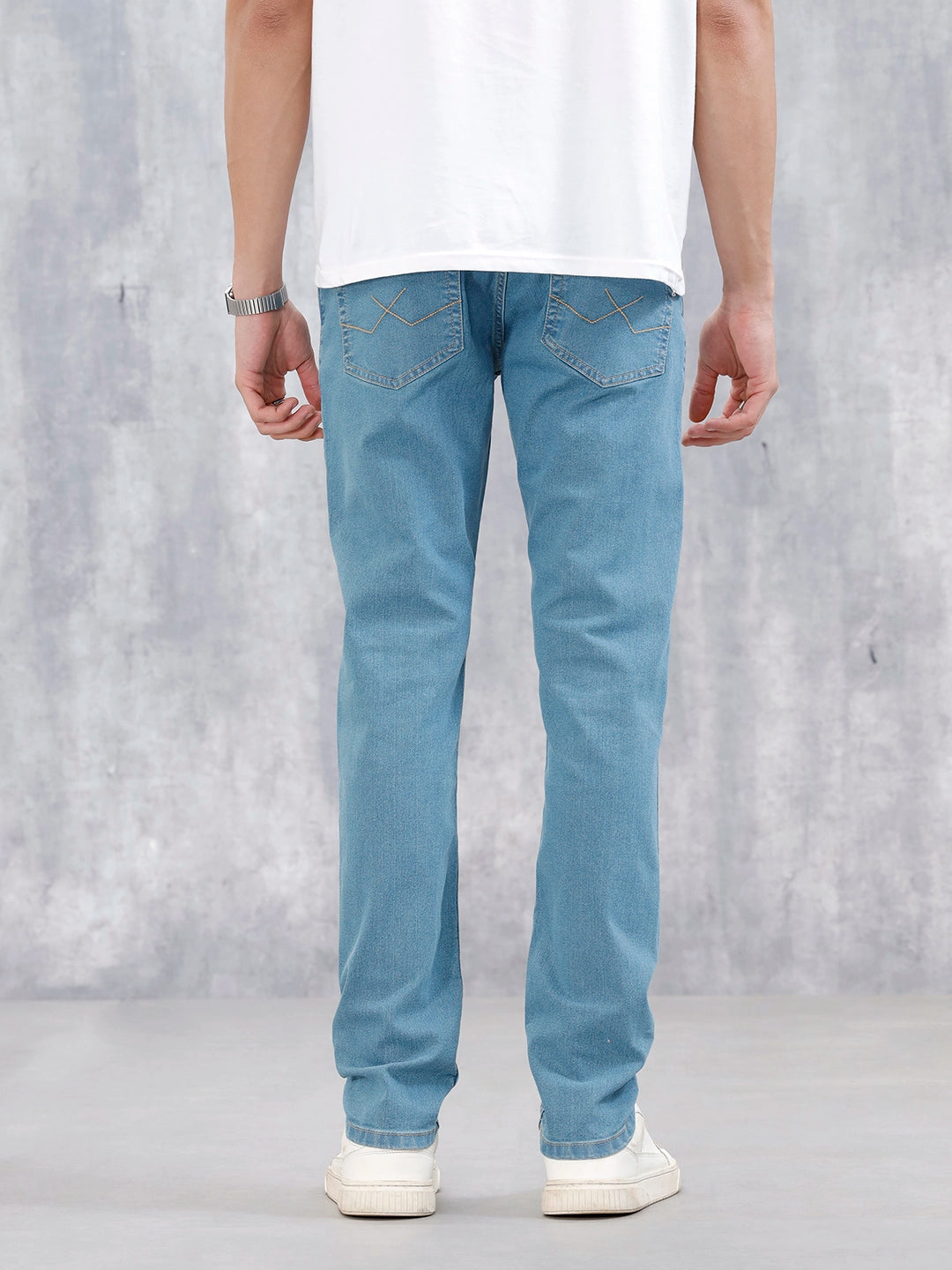 Men's Casual Slim Fit Jeans | Med Stone
