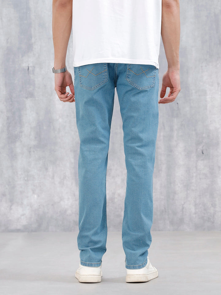 Men's Casual Slim Fit Jeans | Med Stone