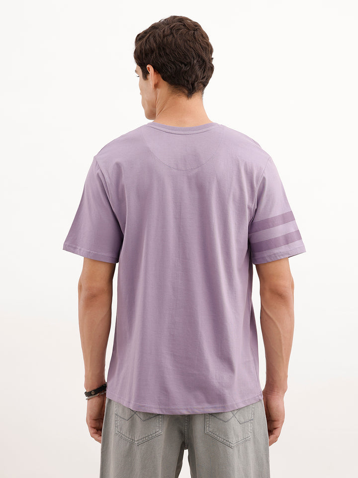 Comfort Fit HD Printed T-Shirt  | Purple