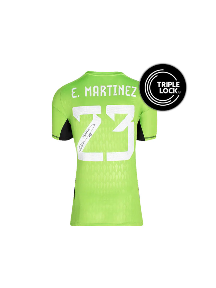 Emiliano Martinez Back Signed Argentina 2022 Goalkeeper Shirt
