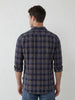 Checkered Slim Fit Full Sleeve Shirt | Blue