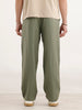 Loose Fit Linen Blend Trouser  | Green