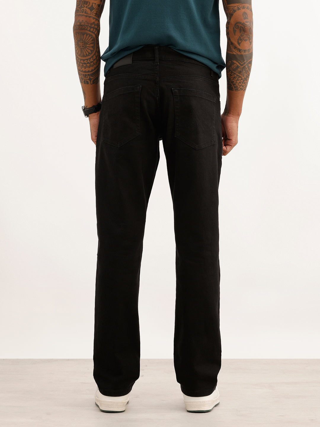Solid Straight Fit Denim Jeans | Black | WJN0200SR2127S