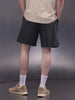 Solid Loose Fit Shorts | Dark Grey