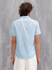 Solid 100%Cotton Regular Fit Shirt | Light Blue